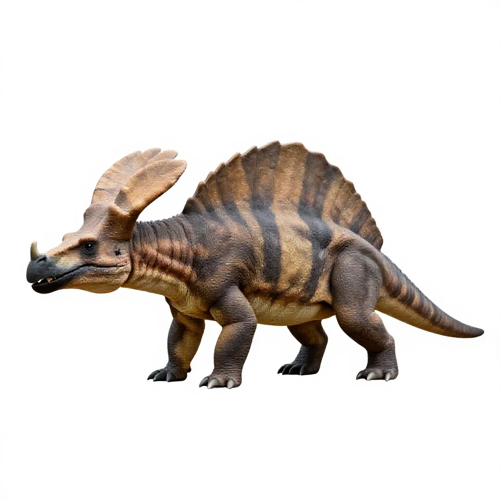 Pelycosaur isolated on a white background