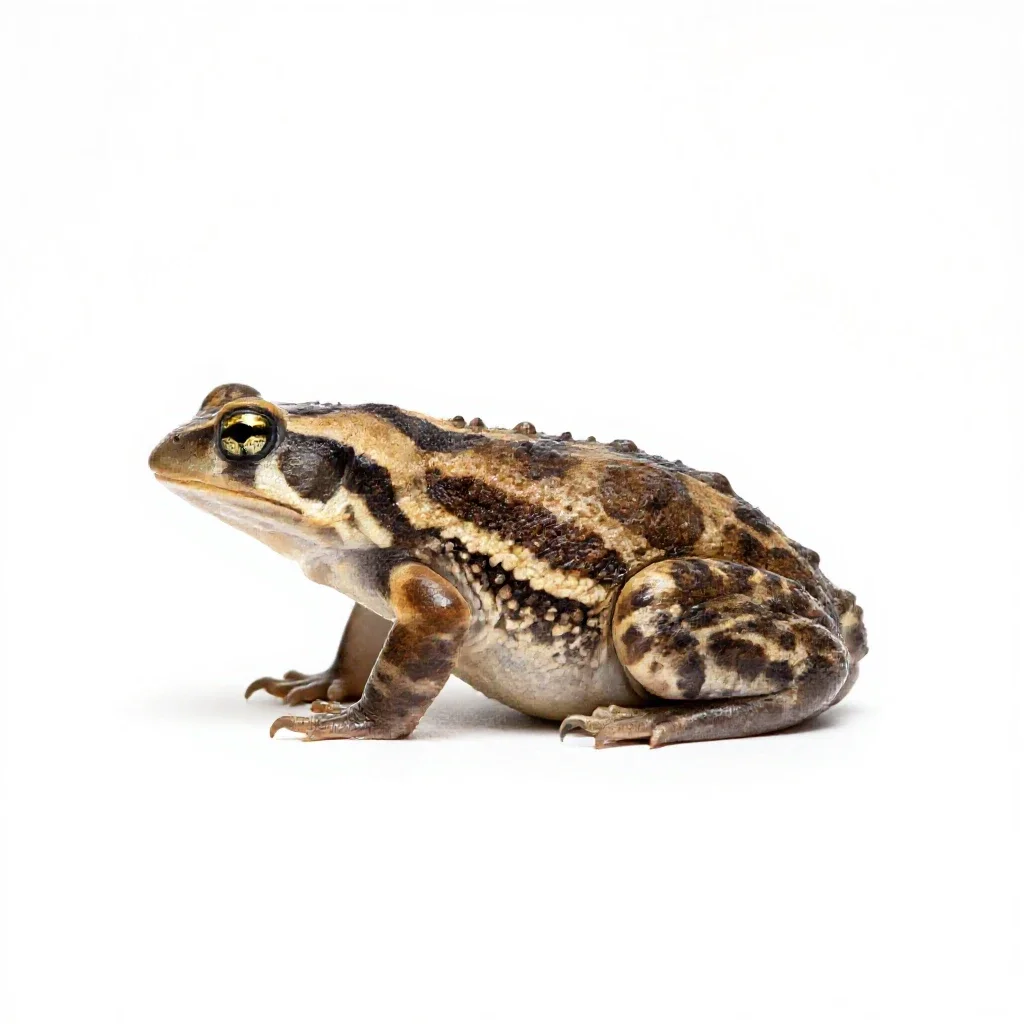 Plains spadefoot isolated on a white background