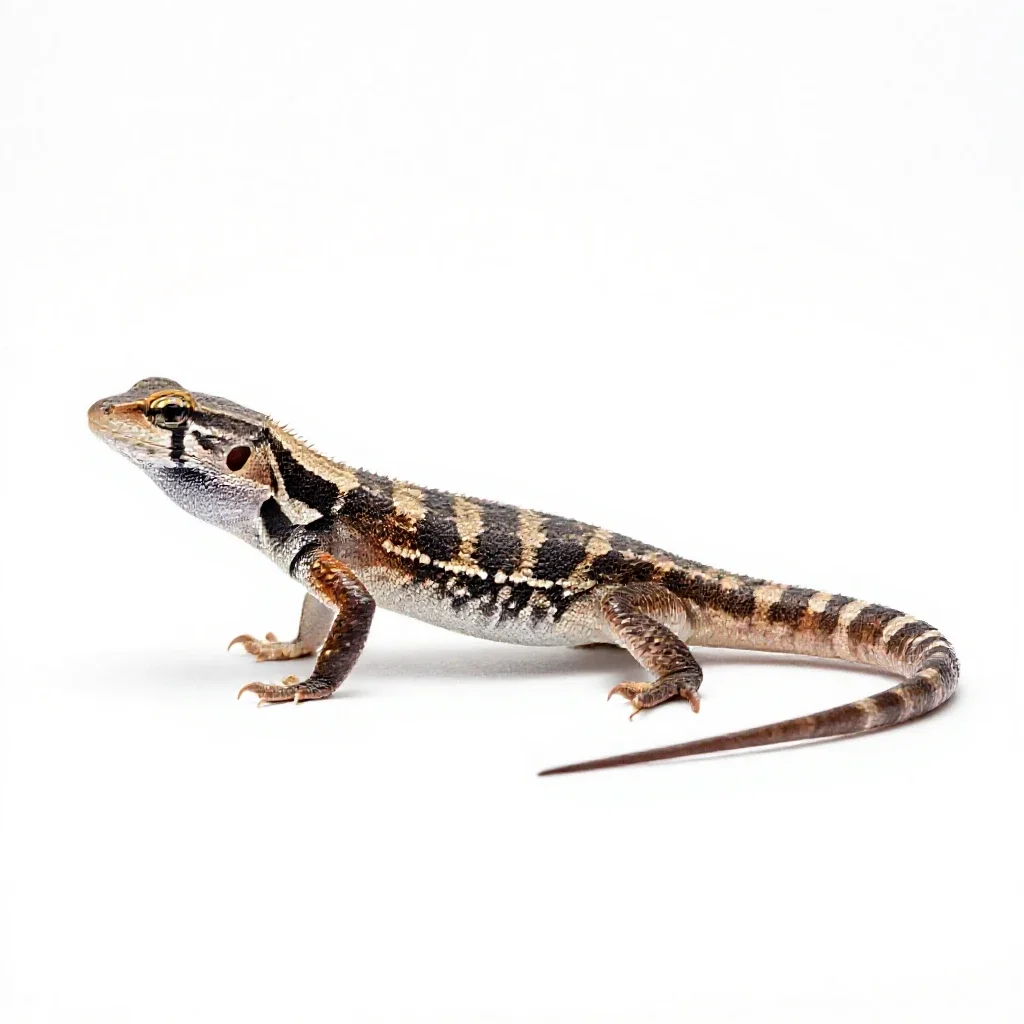 Racerunner isolated on a white background