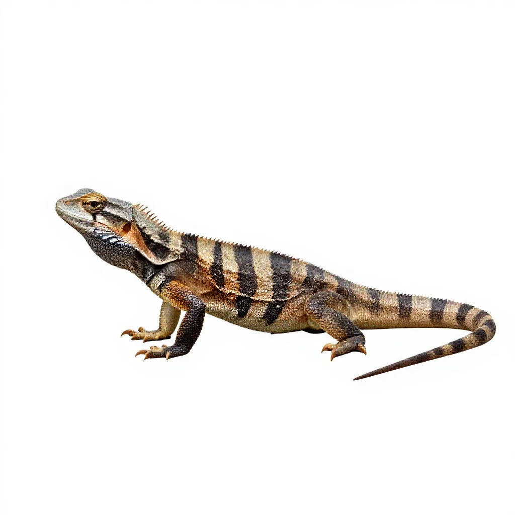 Reptile isolated on a white background