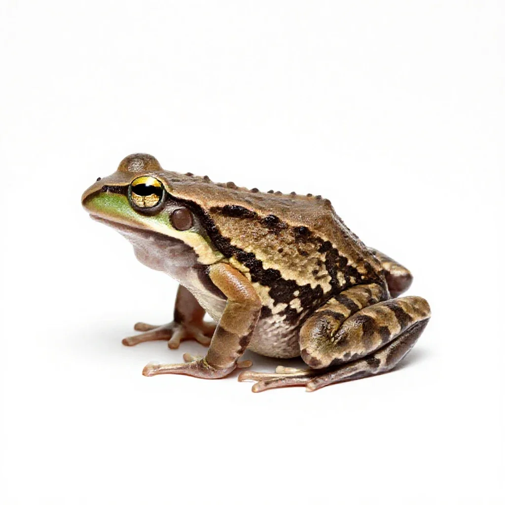 Robber frog isolated on a white background