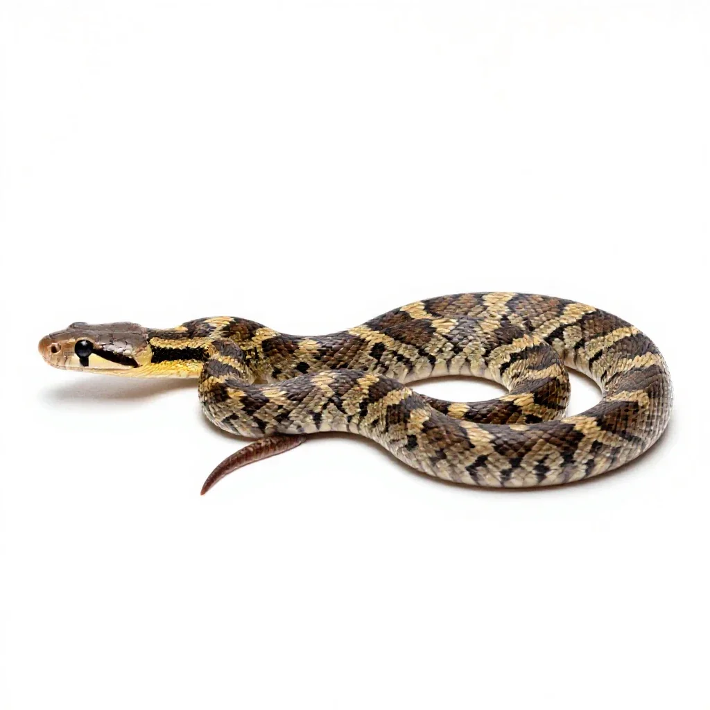 Rosy boa isolated on a white background