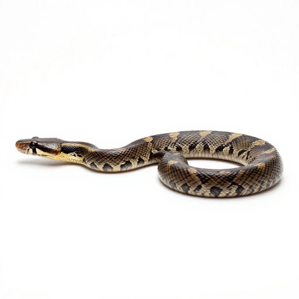 Rubber boa isolated on a white background