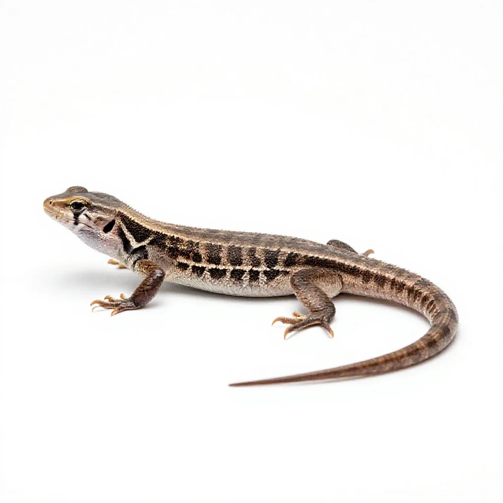 Sand lizard isolated on a white background