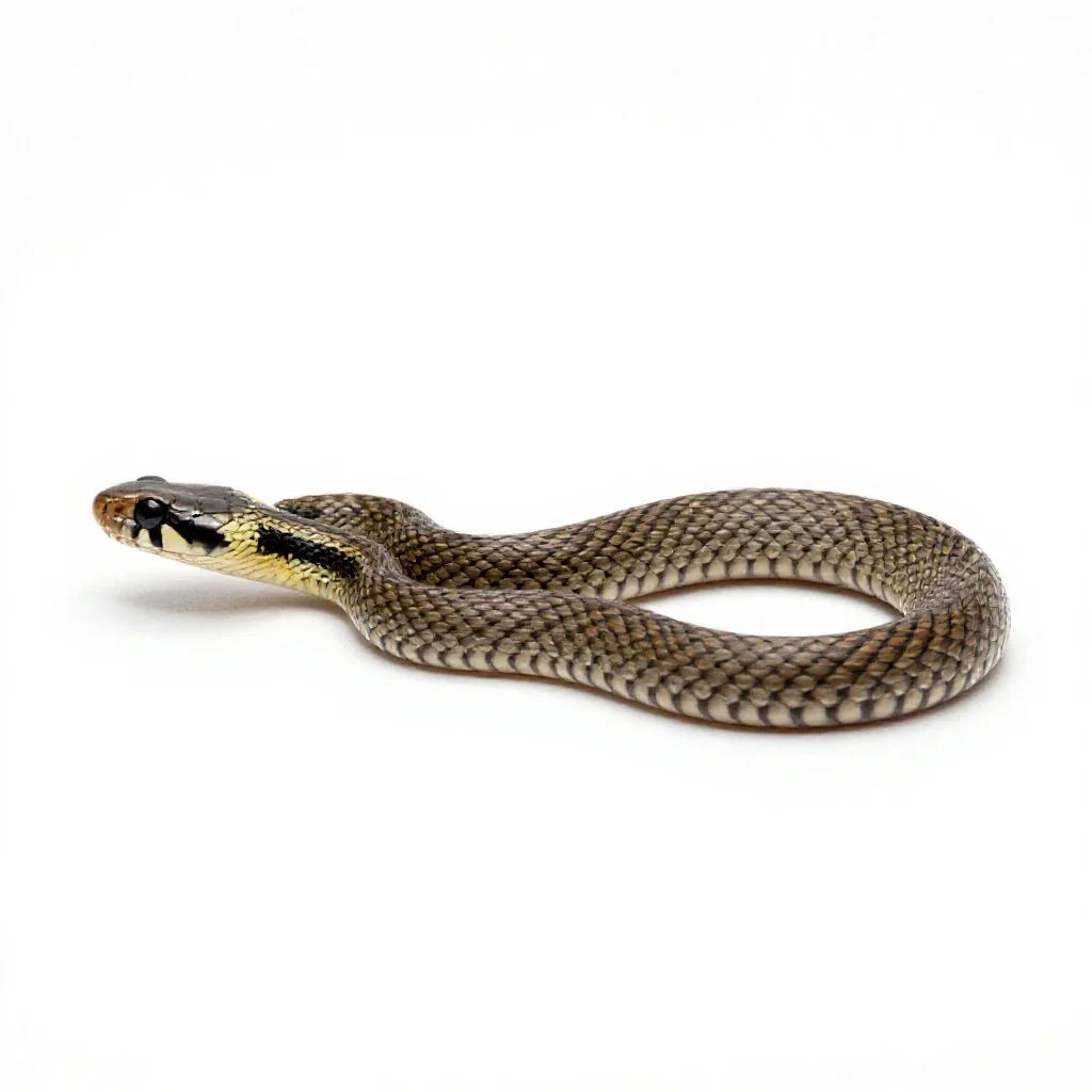 Sand snake isolated on a white background