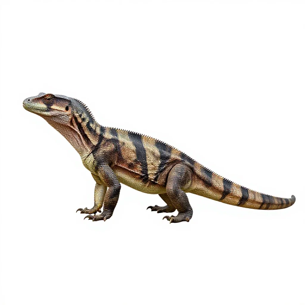Saurian isolated on a white background
