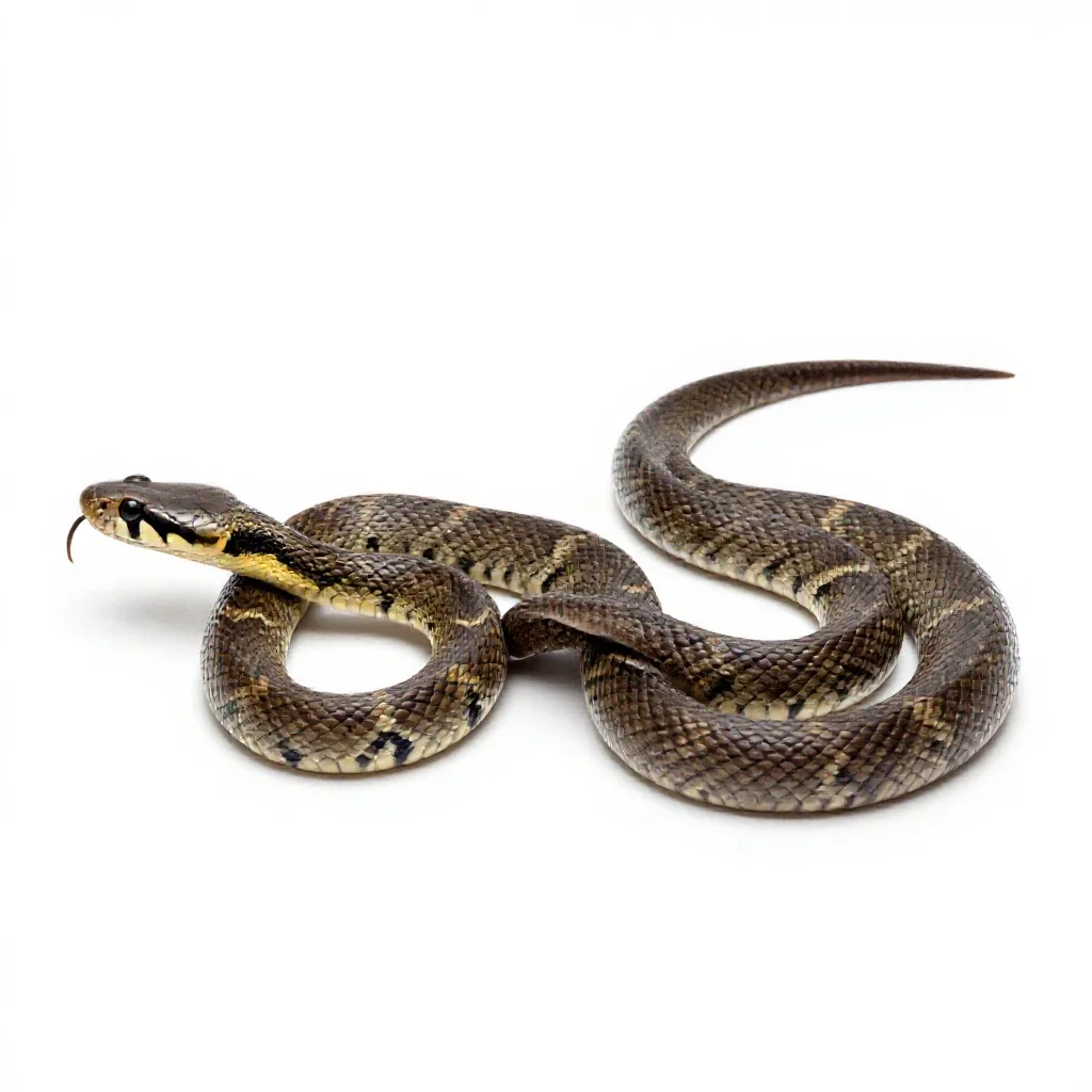 Sea snake isolated on a white background