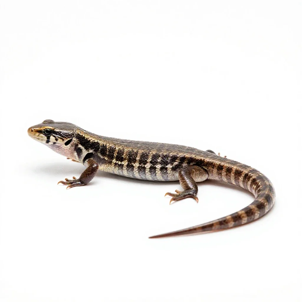 Skink isolated on a white background