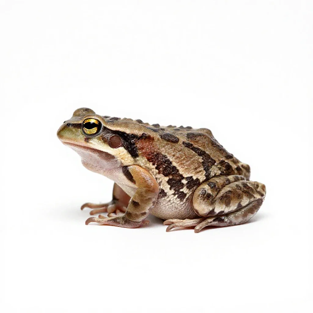 Spring peeper isolated on a white background