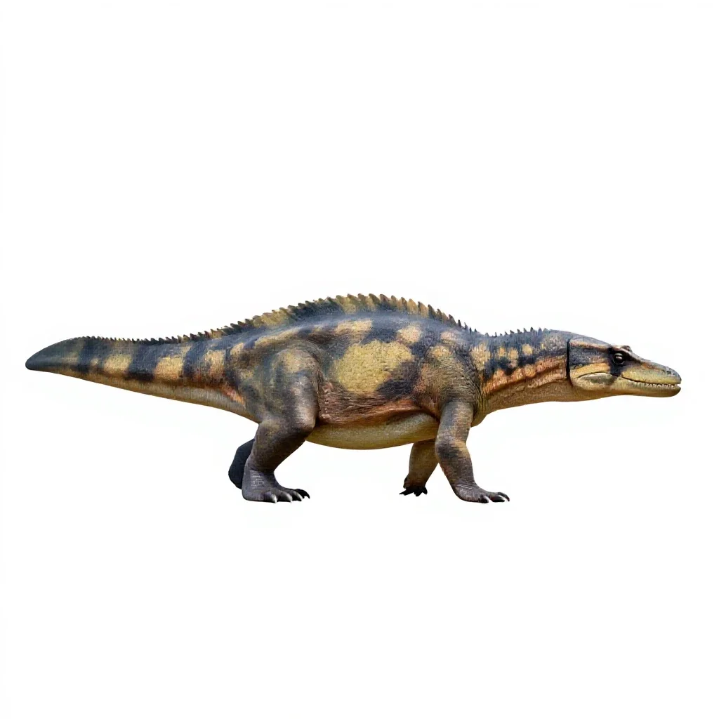 Stenopterygius isolated on a white background