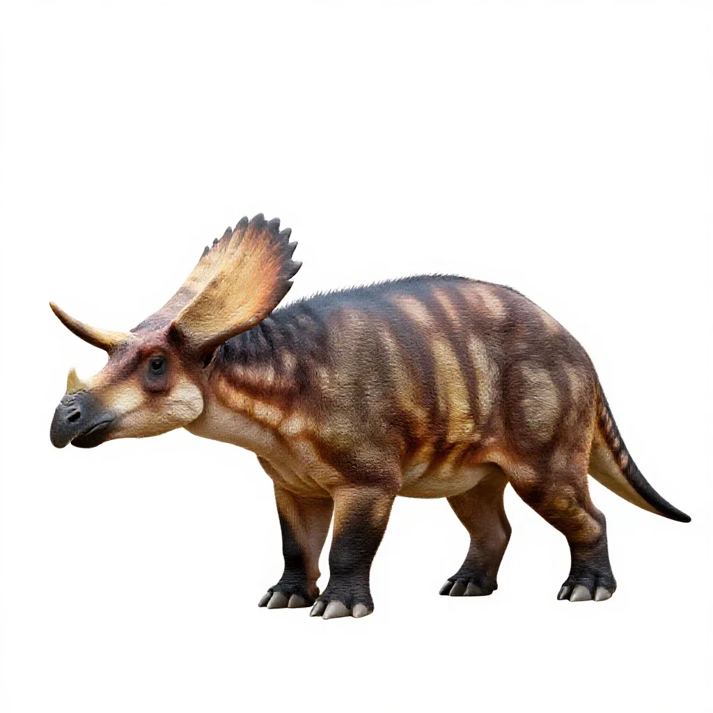 Styracosaur isolated on a white background