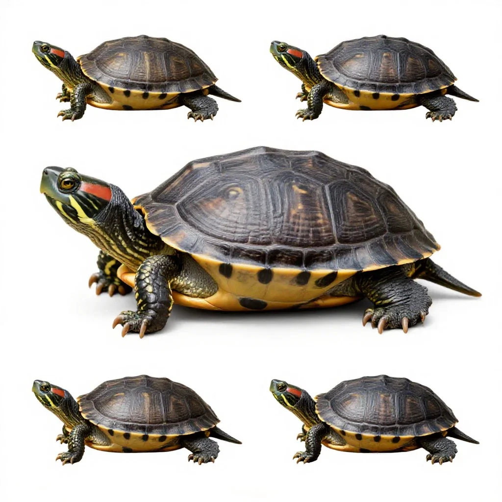 Terrapin isolated on a white background