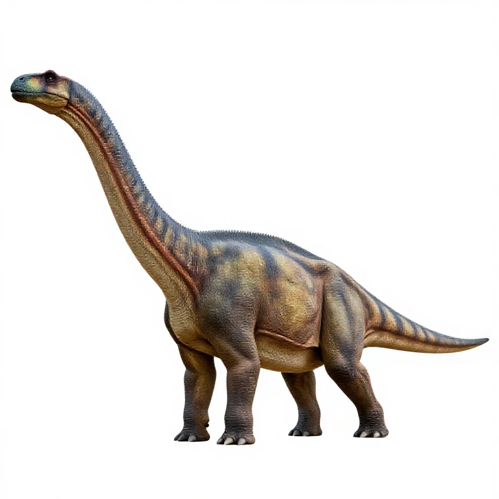 Titanosaur isolated on a white background