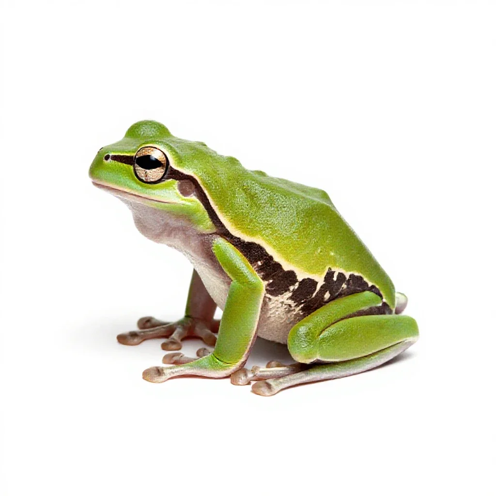 Tree frog isolated on a white background