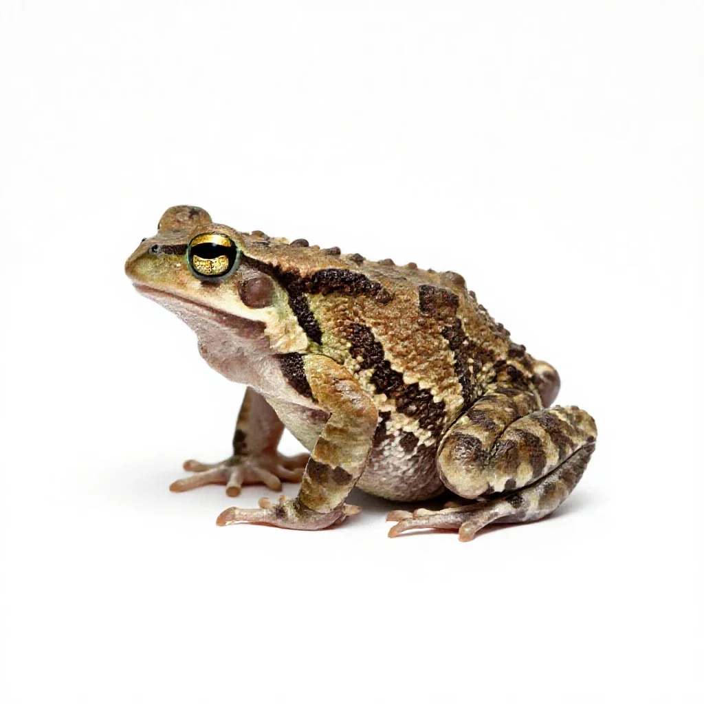 Tree toad isolated on a white background
