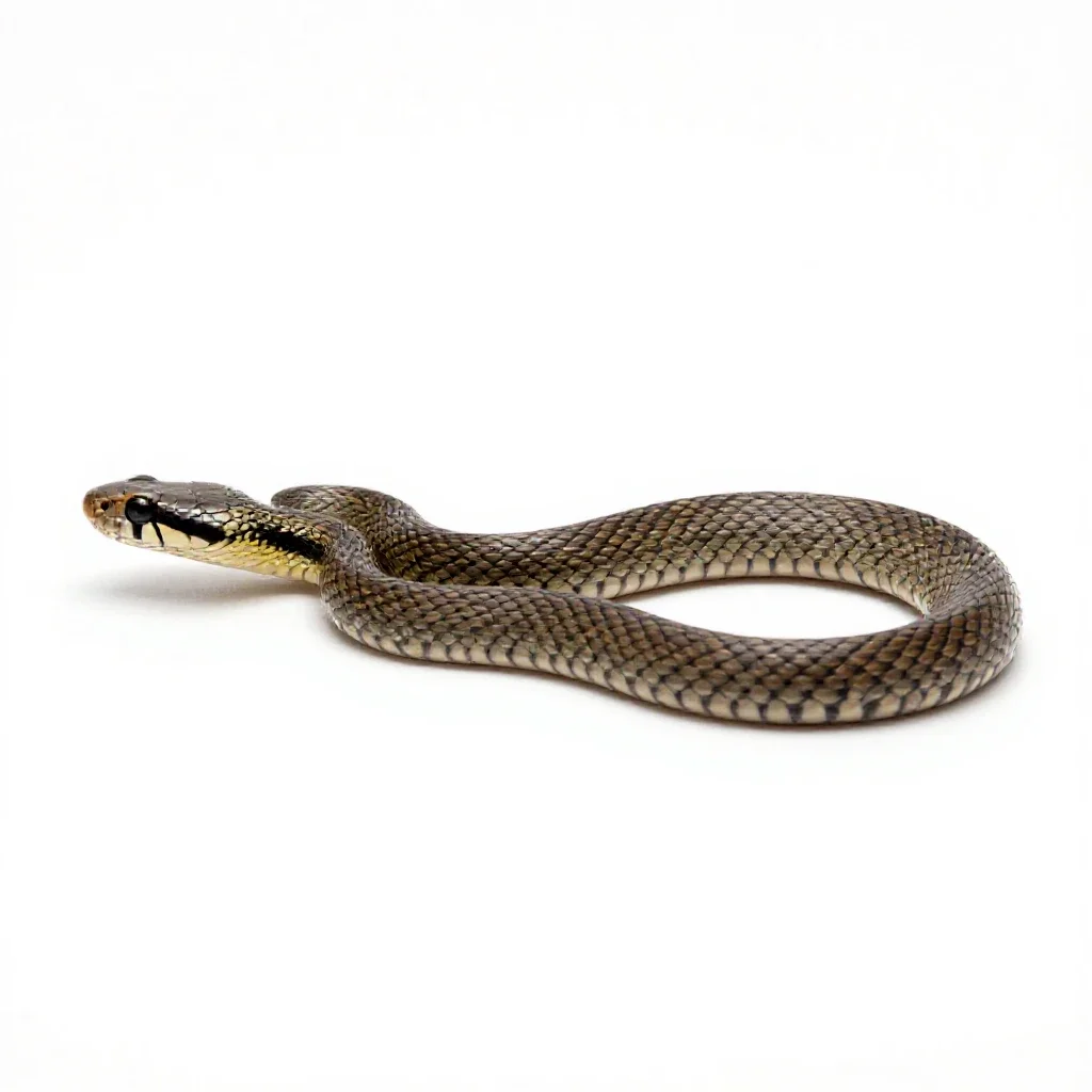 Vine snake isolated on a white background
