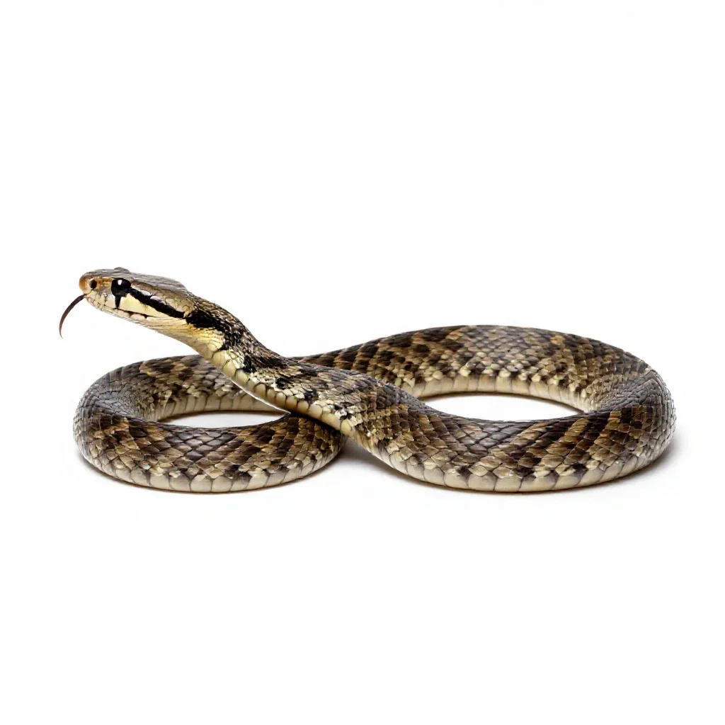 Viper isolated on a white background