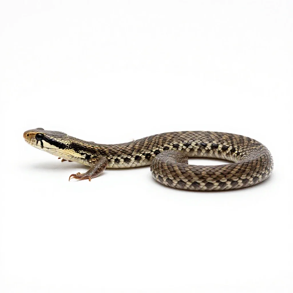 Adder isolated on a white background
