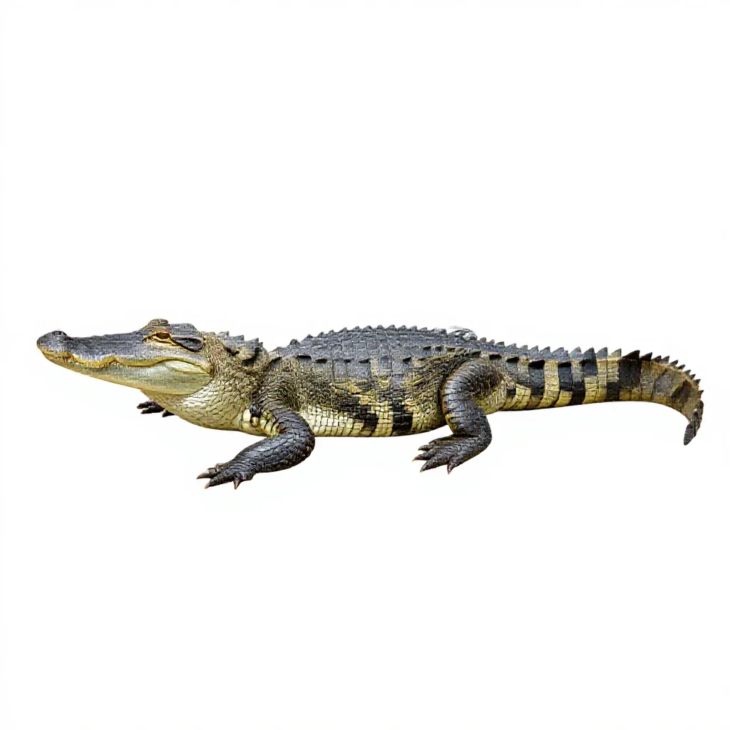 Alligator isolated on a white background