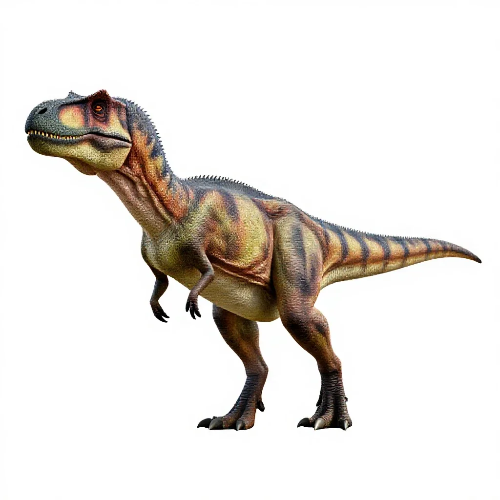 Allosaur isolated on a white background