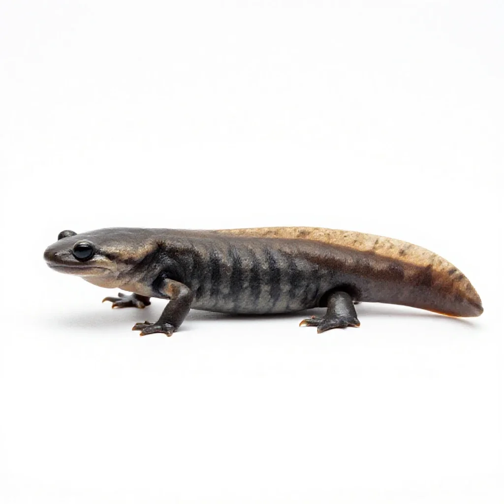 Amphiuma isolated on a white background