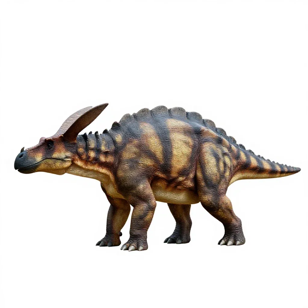 Ankylosaur isolated on a white background