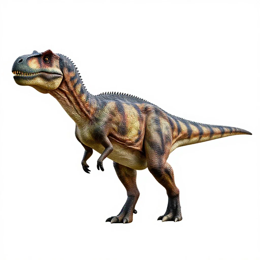 Armored dinosaur isolated on a white background