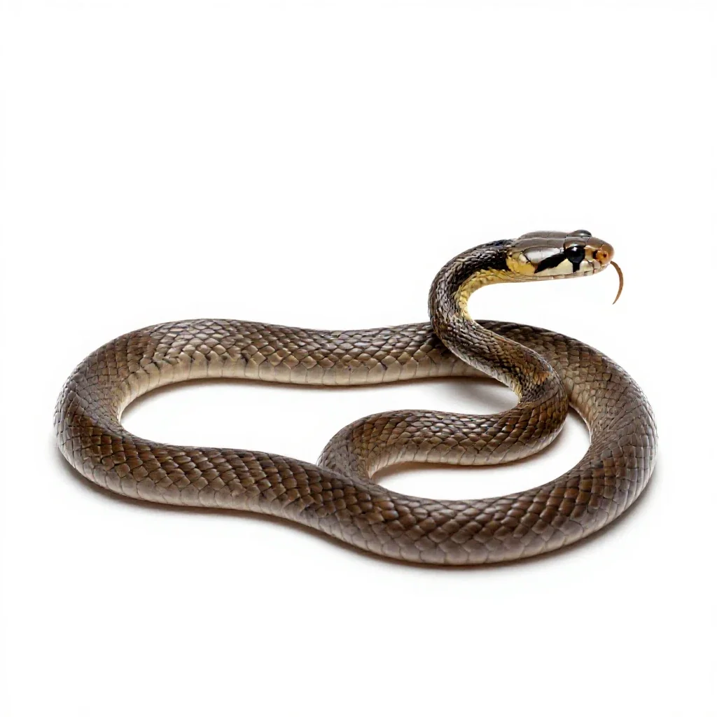 Eastern coral snake isolated on a white background