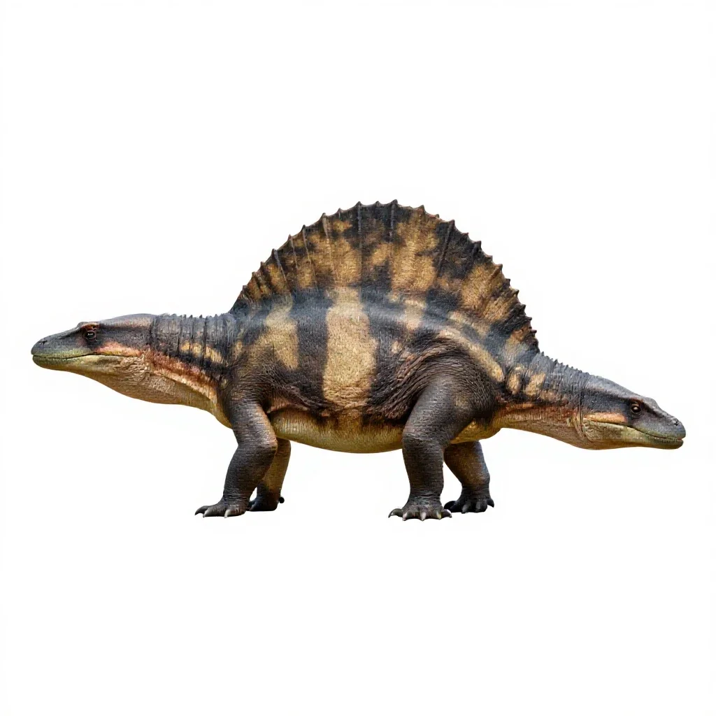Edaphosaurus isolated on a white background