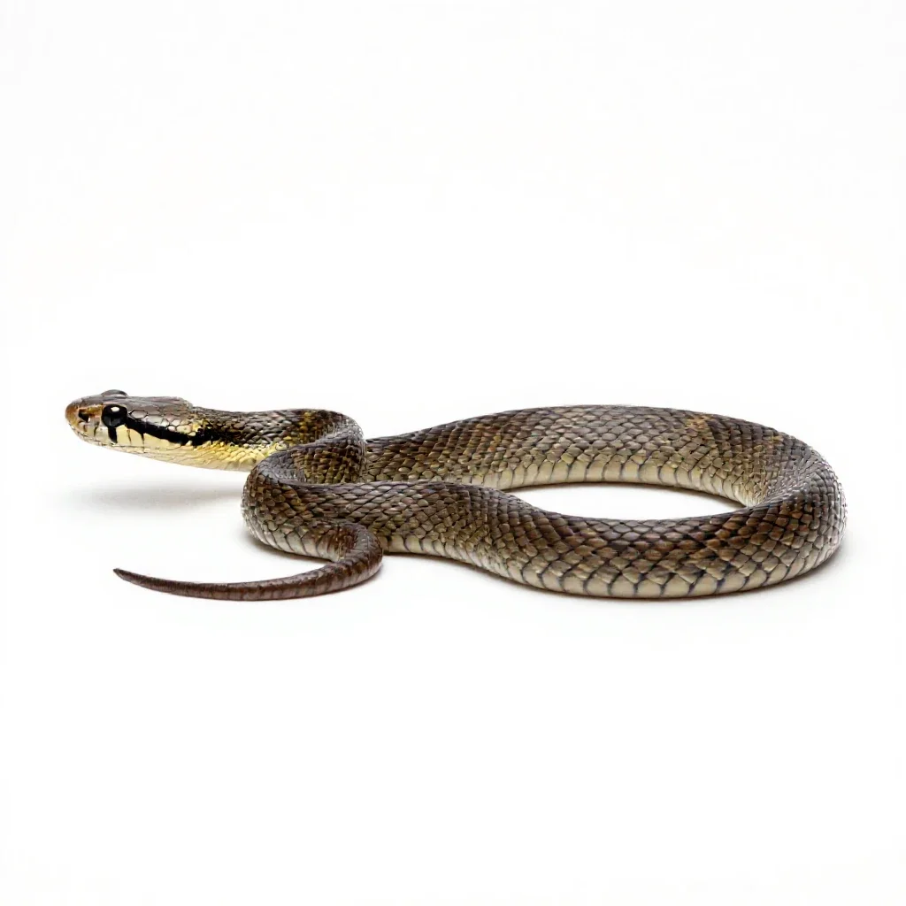 Elapid isolated on a white background