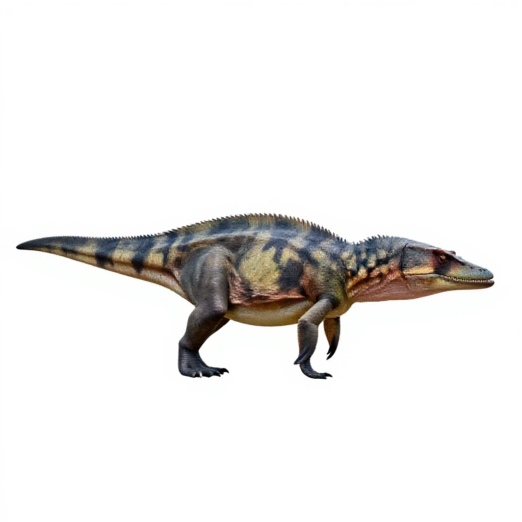 Ichthyosaurus isolated on a white background