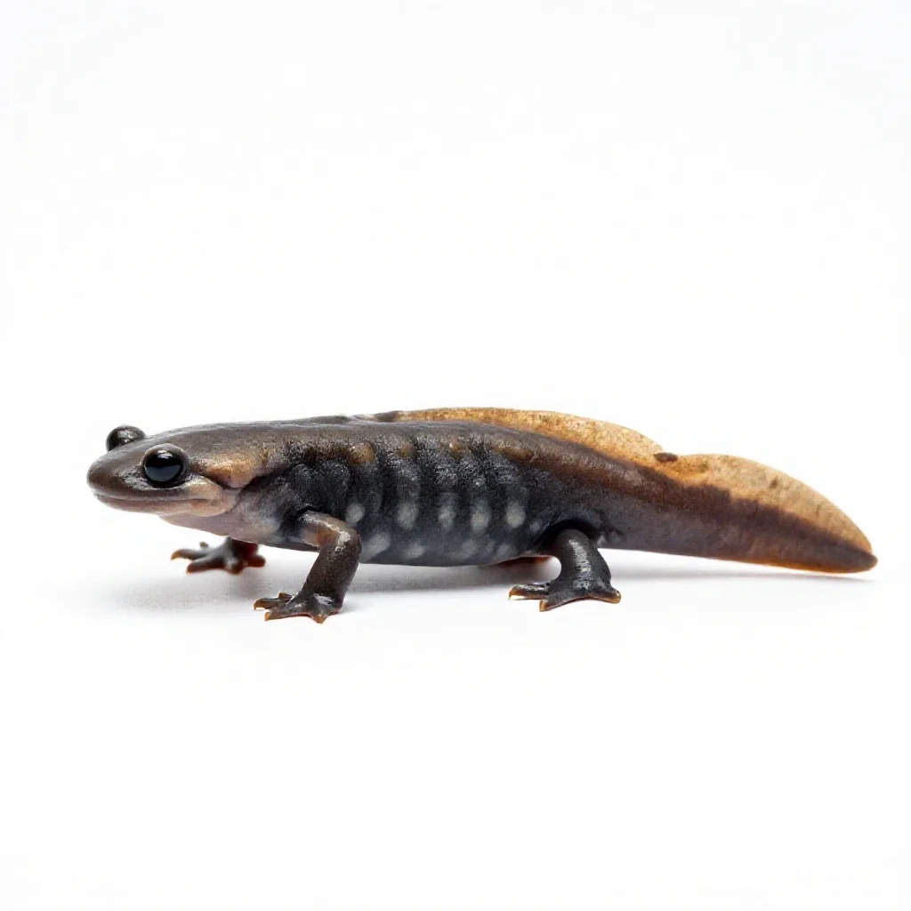 Olm isolated on a white background