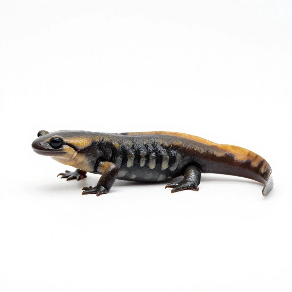Olympic salamander isolated on a white background