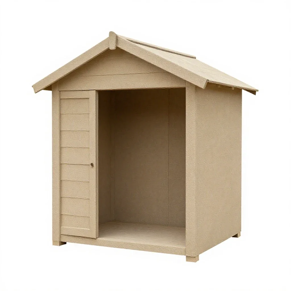 Beach hut isolated on a white background