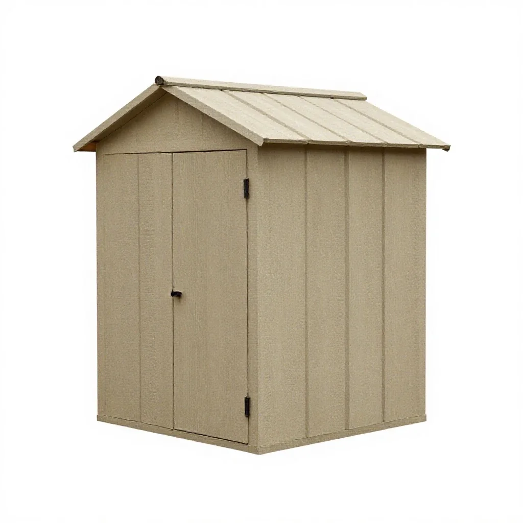 Garden shed isolated on a white background