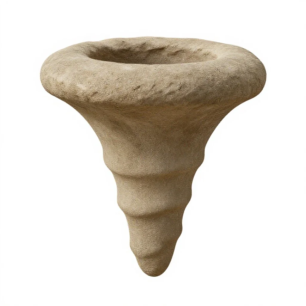Gargoyle waterspout isolated on a white background