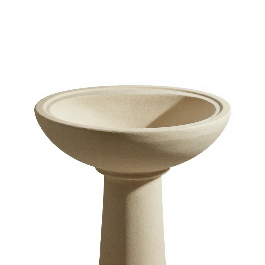 Pedestal sink isolated on a white background