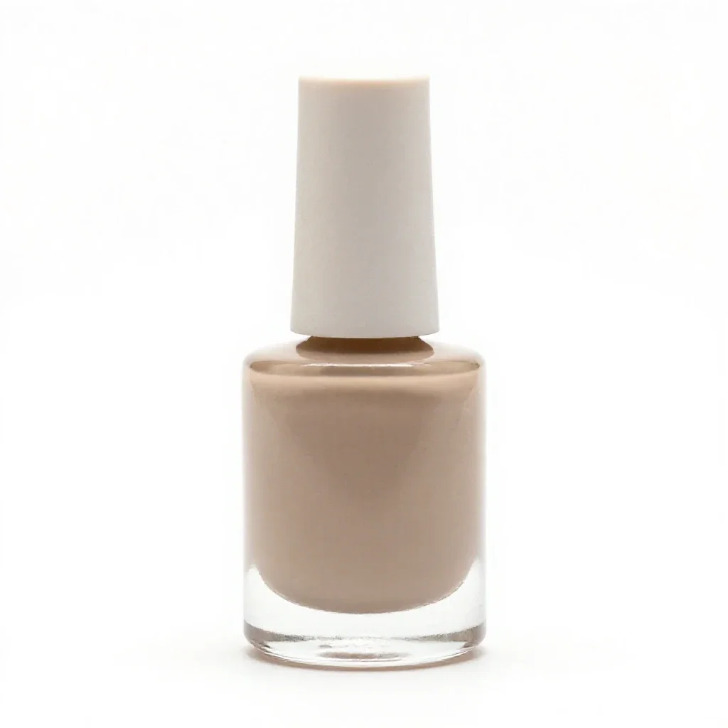 Bottle of nail polish isolated on a white background