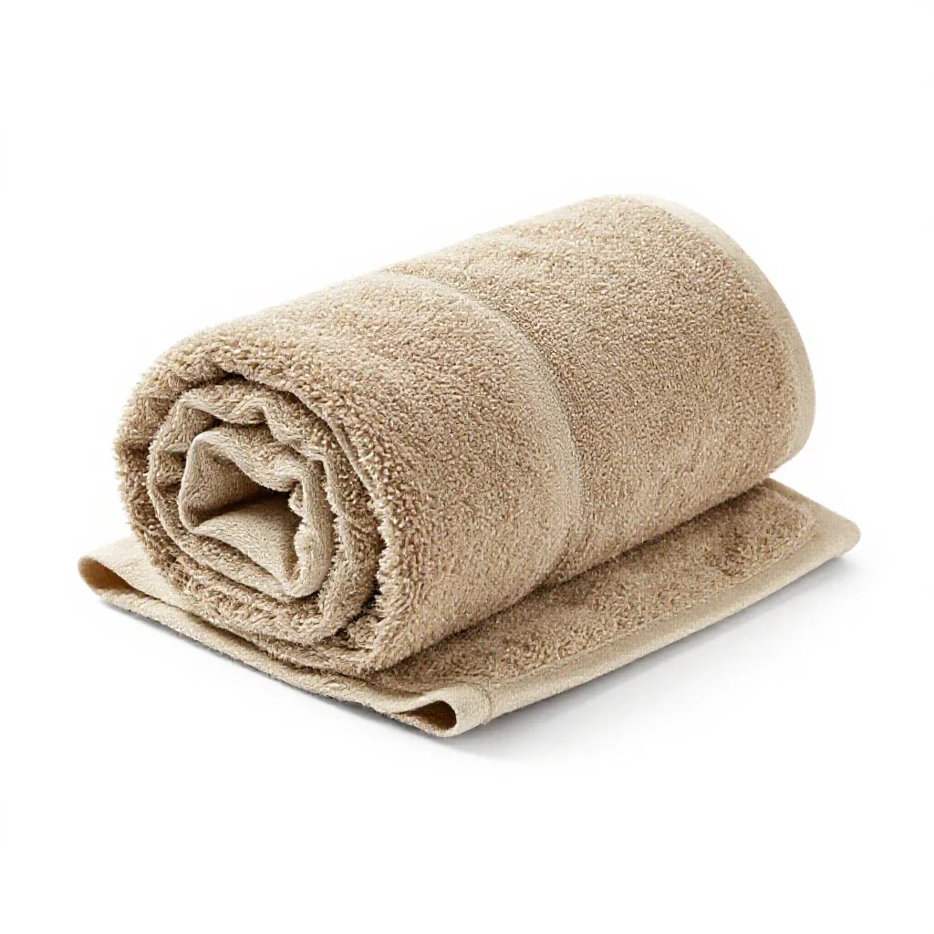 Hot towel rolled isolated on a white background