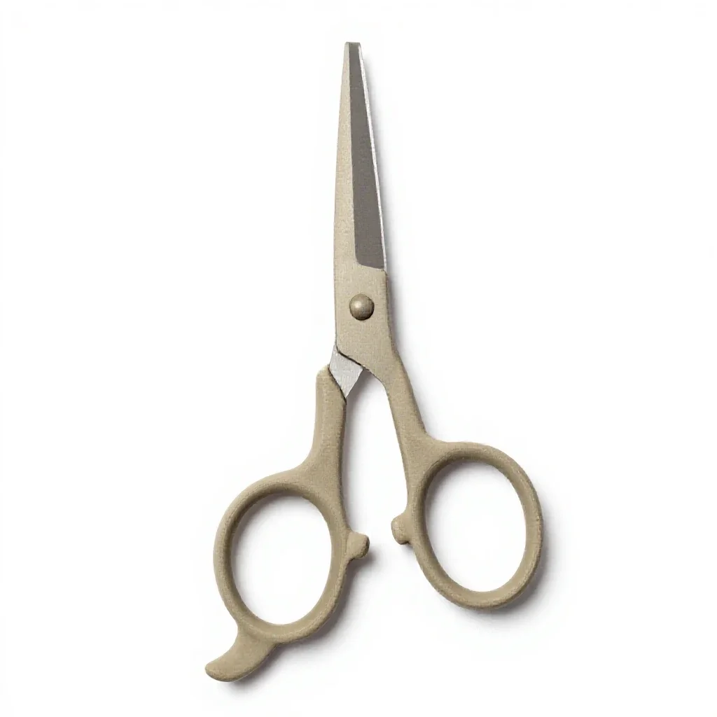 Pair of grooming scissors isolated on a white background