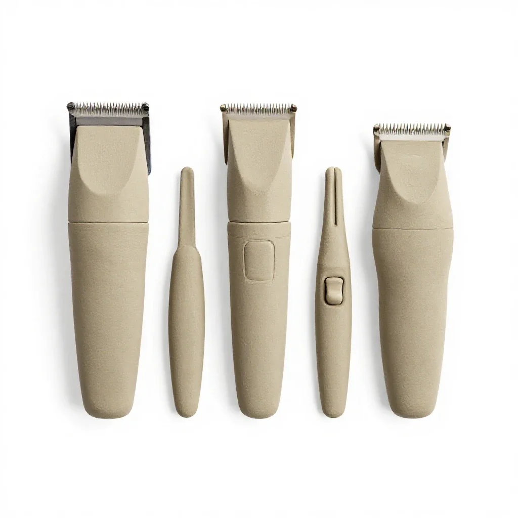 Set of hair clippers isolated on a white background