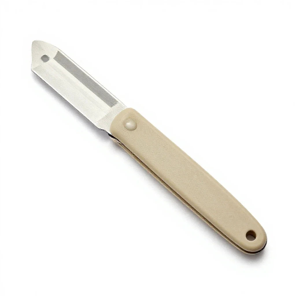 Straight razor open isolated on a white background