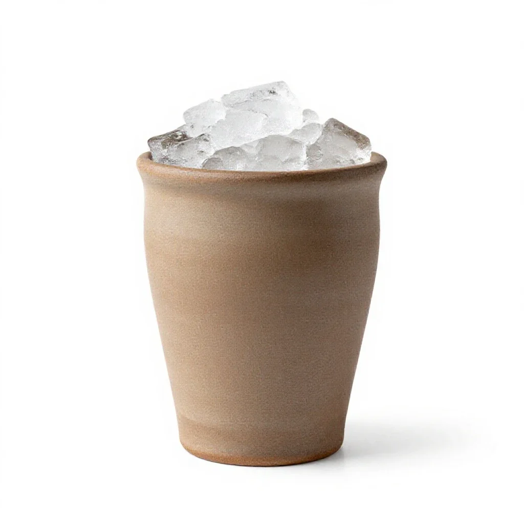 Mojito with crushed ice isolated on a white background