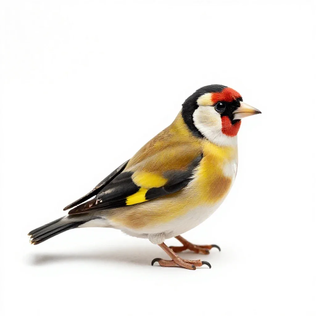 Goldfinch isolated on a white background