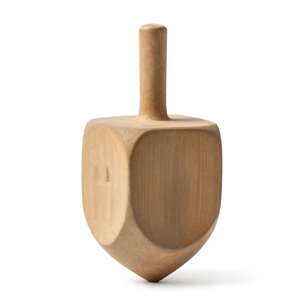 Dreidel isolated on a white background