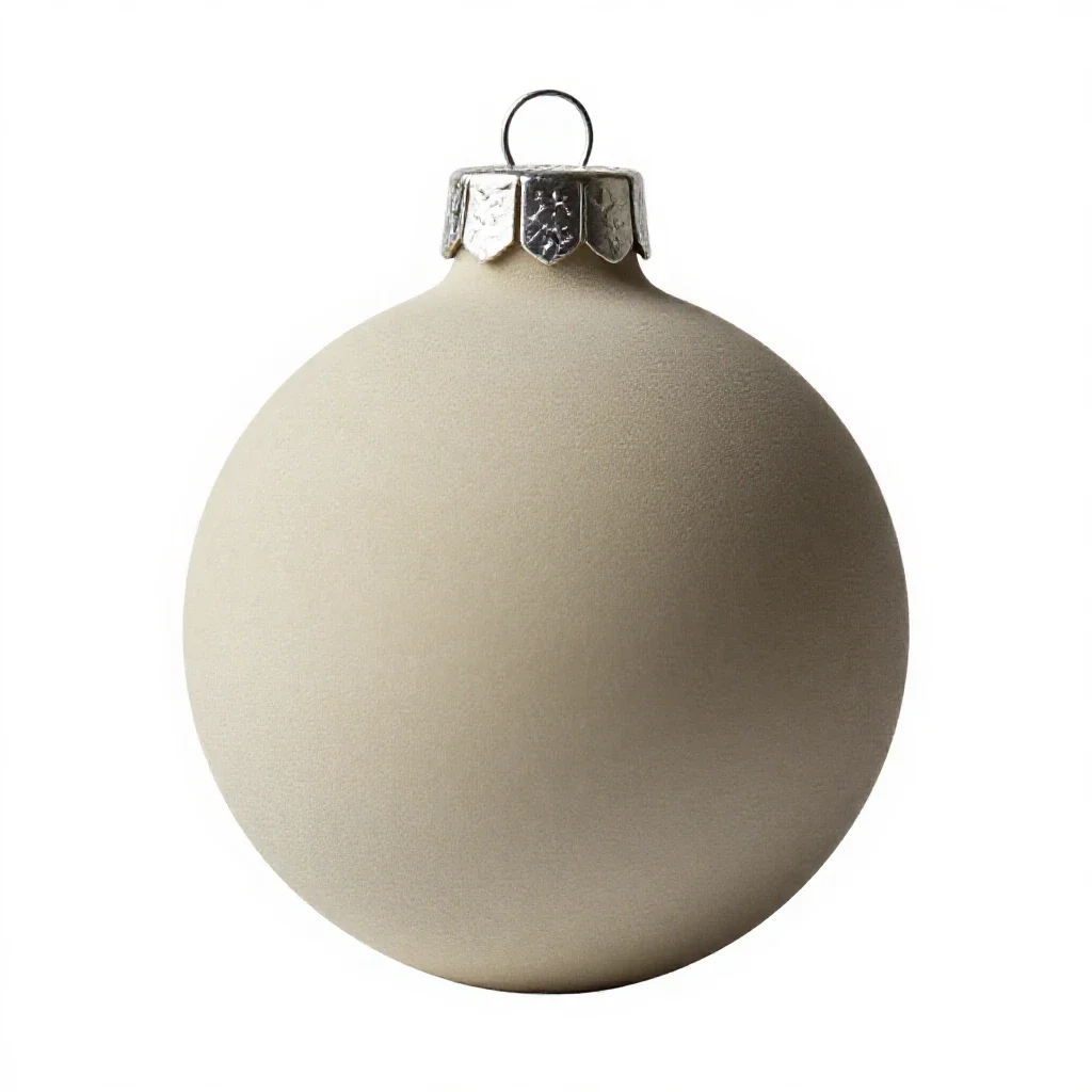 Hand-blown glass bauble isolated on a white background