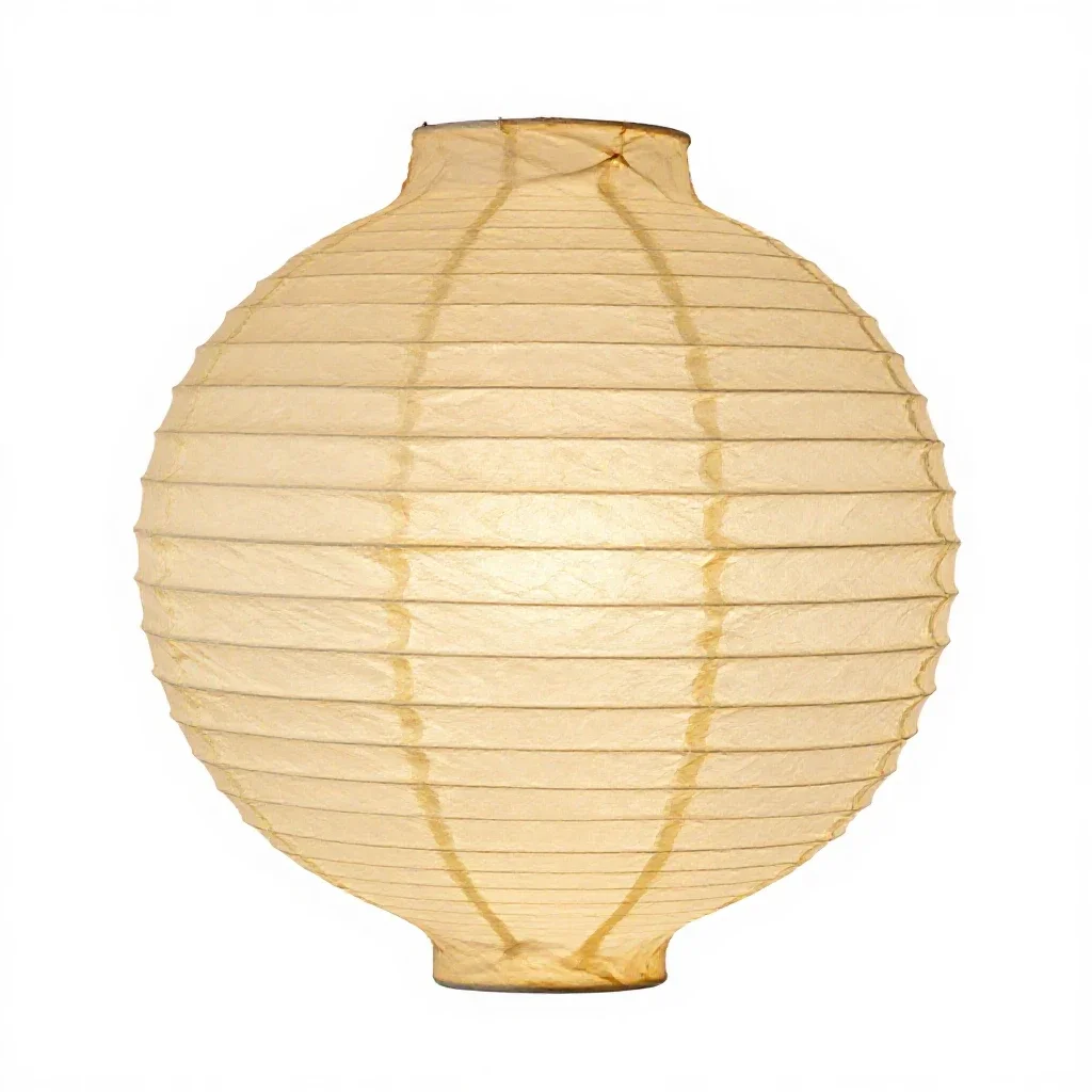 Paper lantern for a festival isolated on a white background