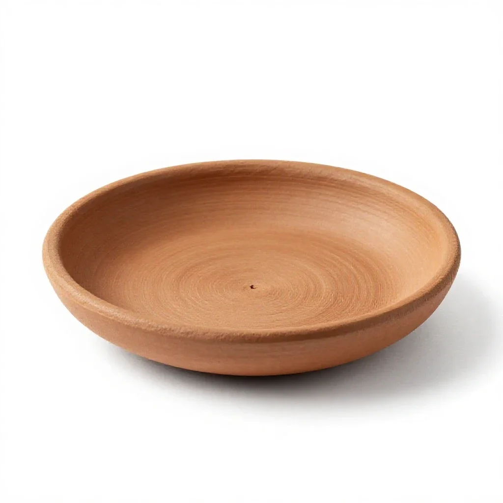 Puja thali isolated on a white background