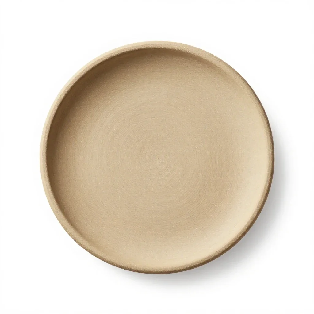 Seder plate isolated on a white background