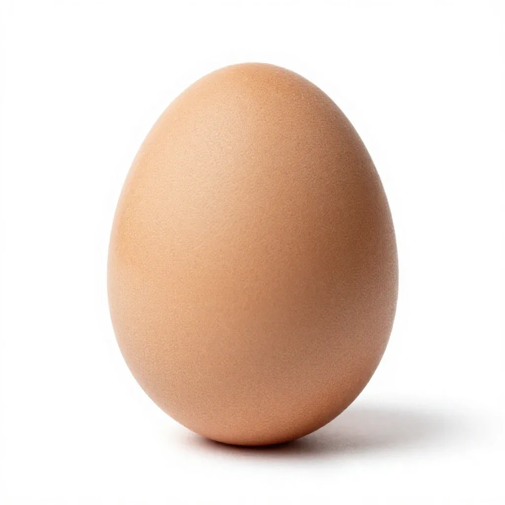 Easter egg painted isolated on a white background